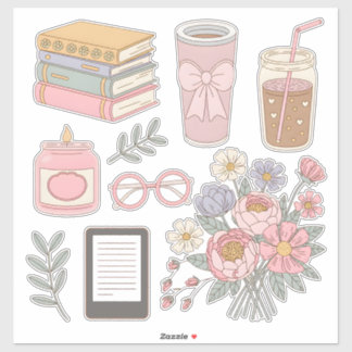 Cozy Aesthetic Sticker Pack Digital Planner Clipar