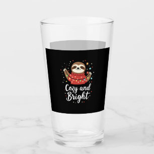 Cozy And Bright Sloth Christmas Lights (4) Glass