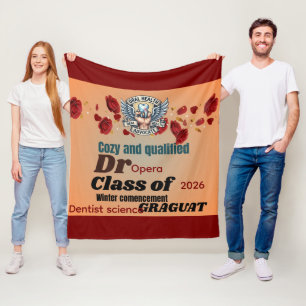 Cozy and Qualified dentest gaduation Blanket – Cla