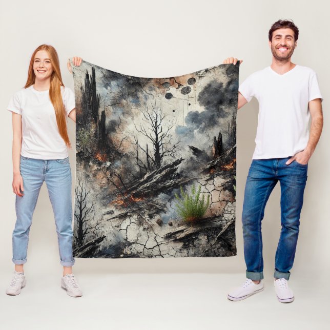 Cozy Artistic Fleece Blanket (In Situ)