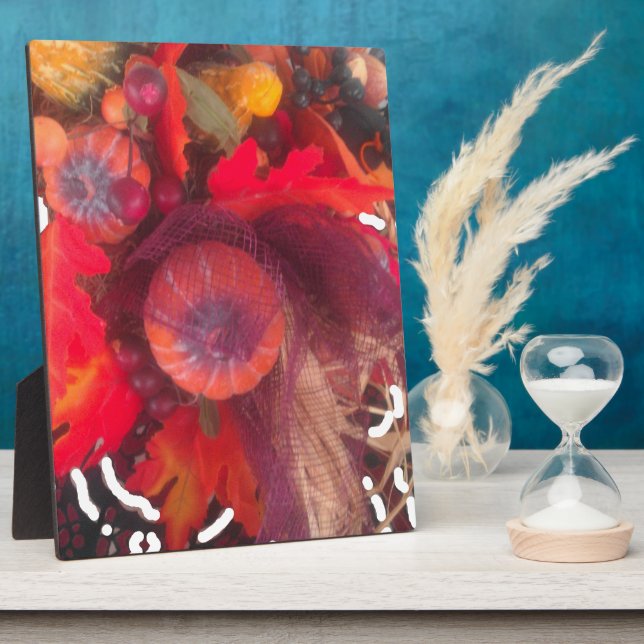 Cozy Autumn Charm - Fall Decor & Gifts Plaque (Side)