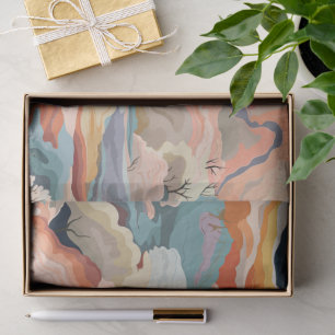 Cozy Autumn Colours Abstract Digital Art Tissue Paper