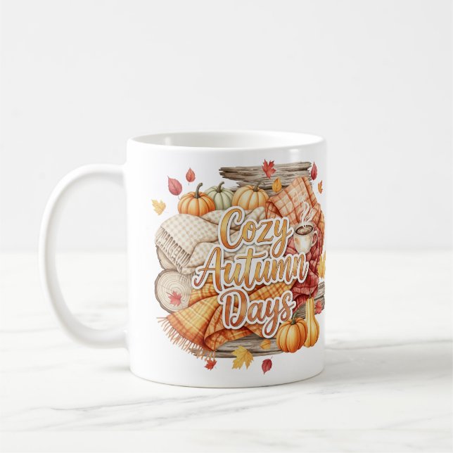 Cozy Autumn Days Mug (Left)