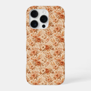 Cozy Autumn Floral Pattern iPhone 16 Pro Case
