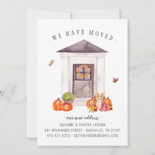 Cozy Autumn   Front Door Moving Announcement