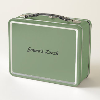Cozy Autumn Harvest Watercolor Pumpkin Metal Lunch Box