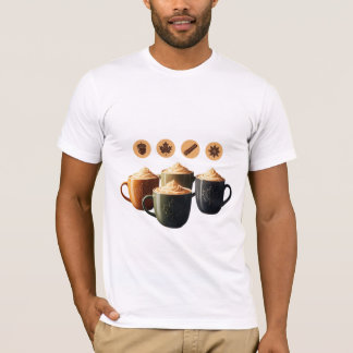 Cozy Autumn Latte Coffee Mugs T-Shirt