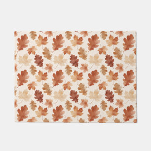 Cozy Autumn Leaf Pattern Doormat