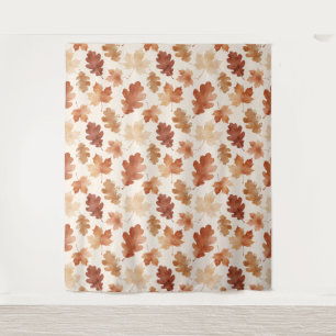 Cozy Autumn Leaf Pattern Tapestry
