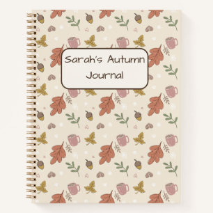 Cozy Autumn Leaves Notebook