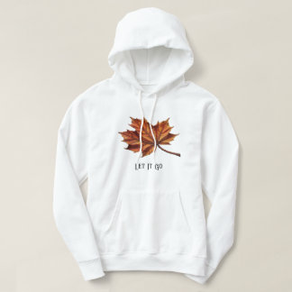 Cozy Autumn Maple Leaf Hoodie, Fall Sweatshirt