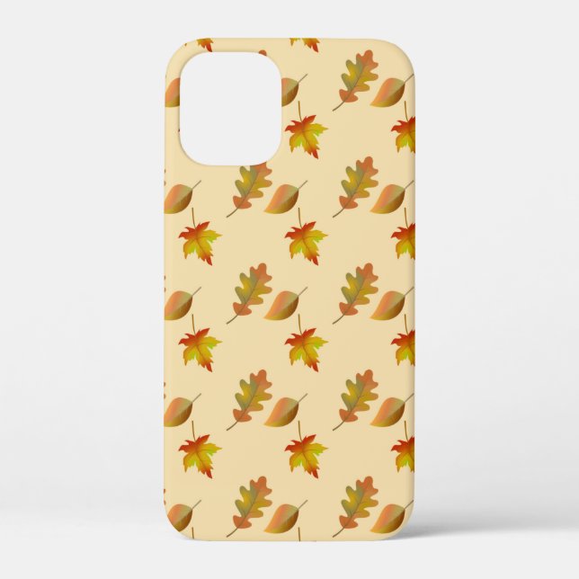Cozy autumn maple leaves oak leaves  Case-Mate iPhone case (Back)
