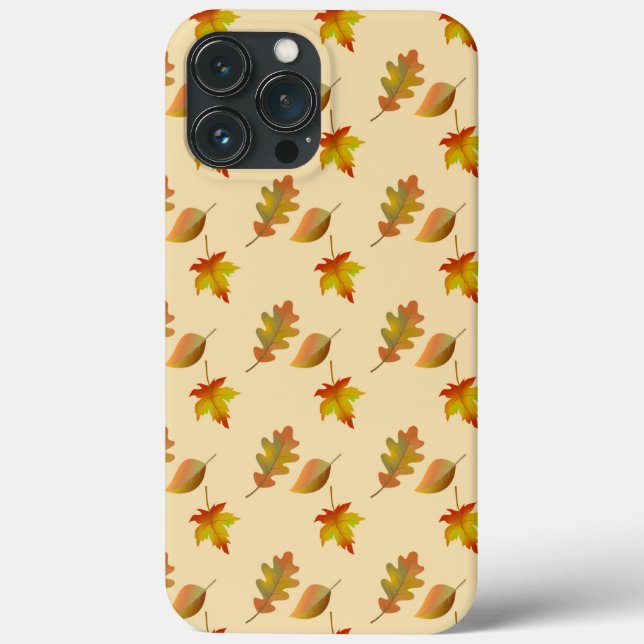 Cozy autumn maple leaves oak leaves Case-Mate iPhone case (Back)