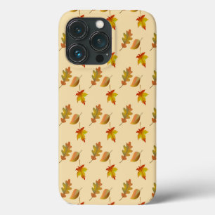 Cozy autumn maple leaves oak leaves iPhone 13 pro case