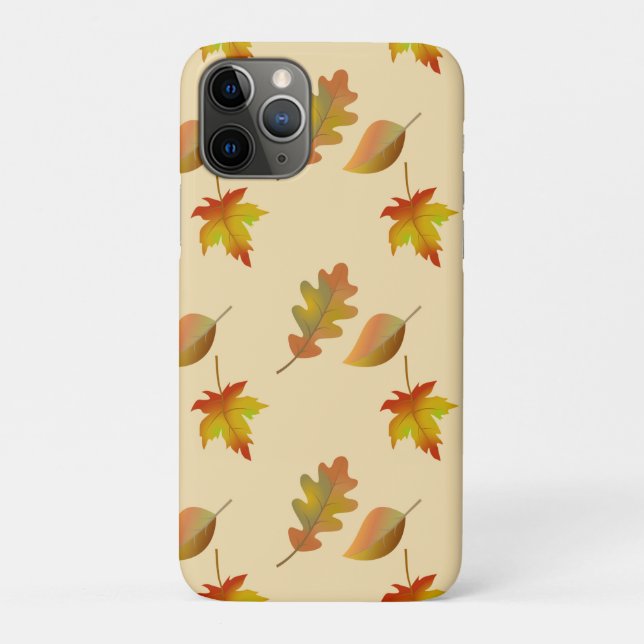 Cozy autumn maple leaves oak leaves  Case-Mate iPhone case (Back)