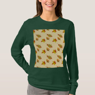 Cozy autumn maple leaves oak leaves T-Shirt