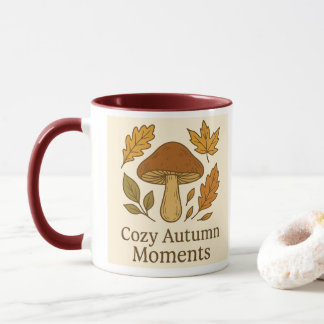 Cozy Autumn Moments Mug | Mushroom & Fall Leaves D