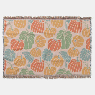 Cozy Autumn Pumpkin Throw Blanket – Fall Fleece & 