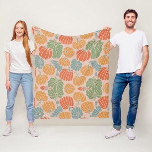 Cozy Autumn Pumpkin Throw Blanket – Fall Fleece &