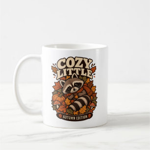 Cozy Autumn Raccoon Shirt, Cute Fall Animal Gift, Coffee Mug
