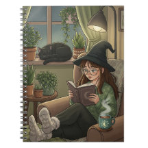 Cozy Autumn Reading Nook - Witch Cat Books Tea