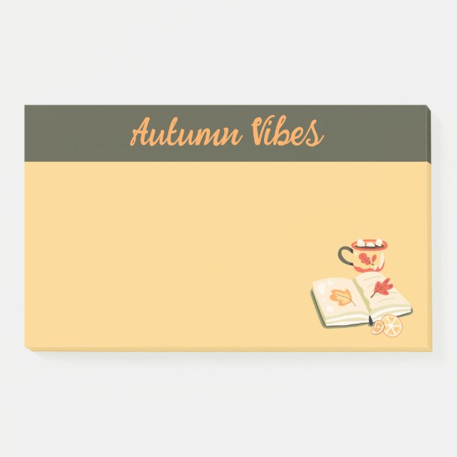 Cozy Autumn Vibes Post-it Notes (Front)