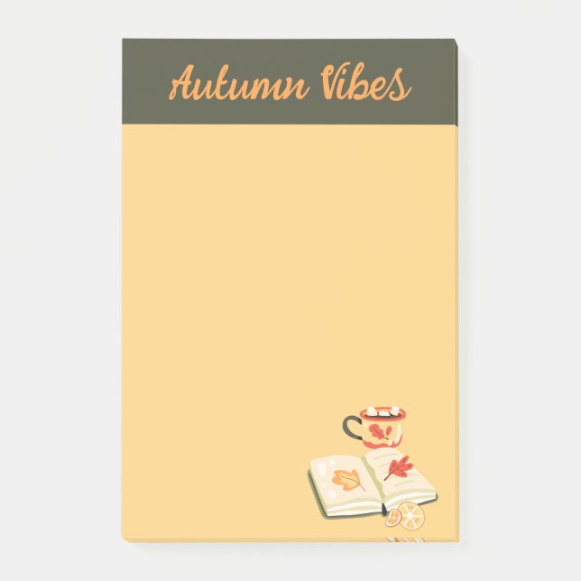 Cozy Autumn Vibes Post-it Notes (Front)