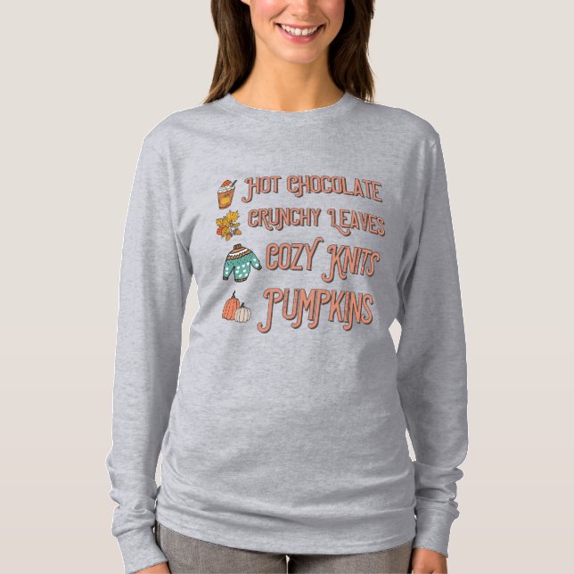 Cozy Autumn Vibes T-Shirt (Front)