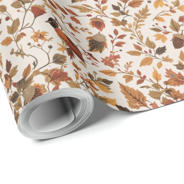 Cozy Autumnal Wrapping Paper (Roll Corner)