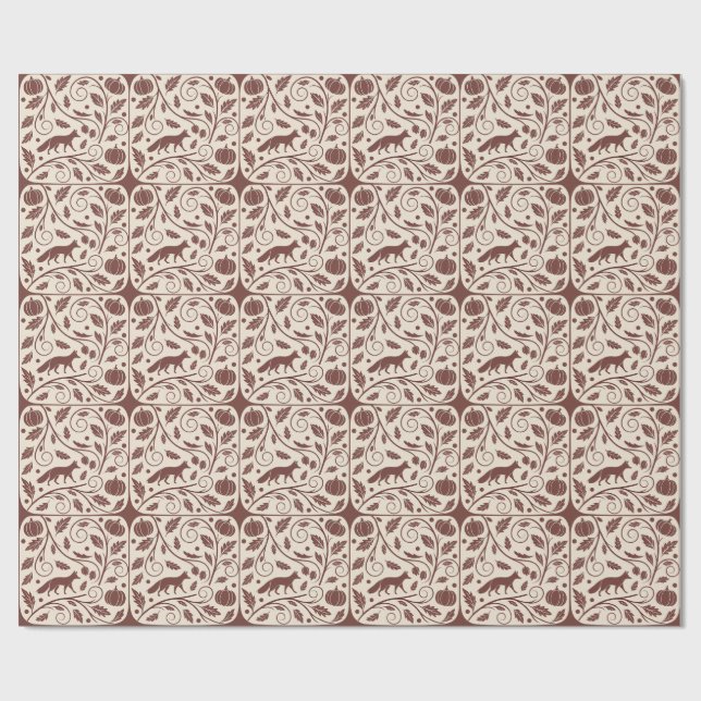 Cozy Autumnal Wrapping Paper (Flat)