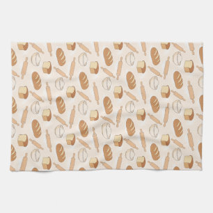 Cozy Baking Pattern Kitchen Towel