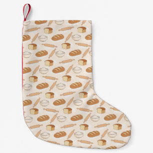 Cozy Baking Pattern Small Christmas Stocking