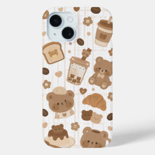 Cozy Bear Cafe iPhone 15 Case