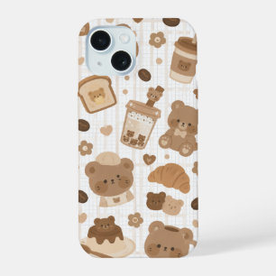 Cozy Bear Cafe iPhone 15 Case