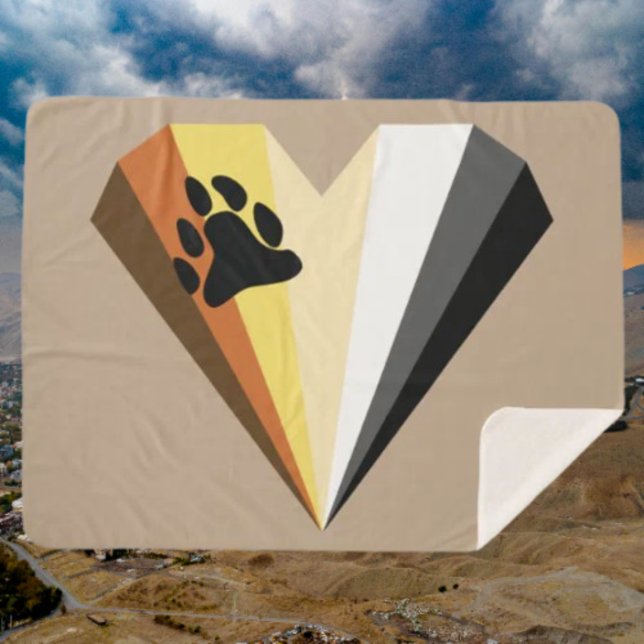 Cozy Bear Pride Sherpa Blanket (Creator Uploaded)