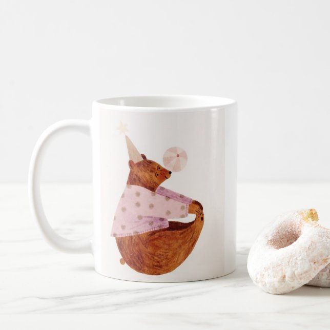 Cozy Bear Whimsical Mug (With Donut)