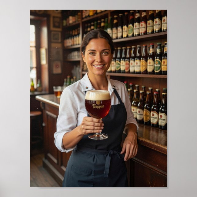 Cozy Belgian Craft Tavern Welcome Poster (Front)