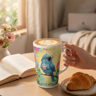Cozy Bird Coffee Latte Mug 