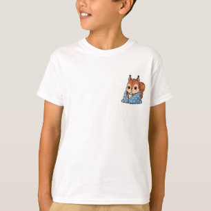 Cozy Blanket Squirrel Hot Cocoa Kids T-Shirt