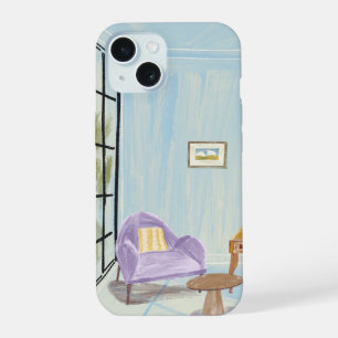Cozy Blue Room Aesthetic Cute Art Phone Case
