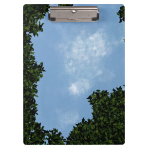 Cozy blue sky clipboard