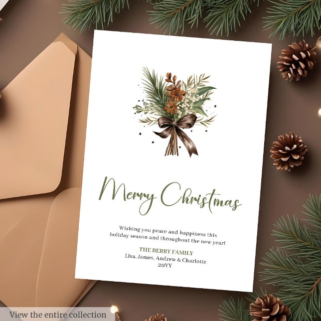 Cozy Boho Rustic Watercolor Greeting Card (Cozy Boho Rustic Watercolor Greeting Card)
