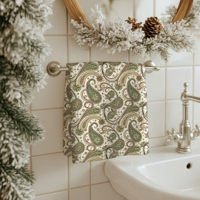 Cozy Boho Towel Paisley Gift for Their Bathroom (Cozy Boho Towel Paisley Gift for Their Bathroom)
