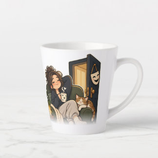 Cozy Book Lover Cat & Funny Introvert Coffee Mug