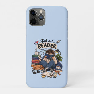 Cozy Book Lover Reading Illustration iPhone 11 Pro Case