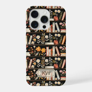 Cozy Bookshelf Monogram Phone Case
