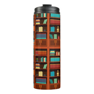 Cozy Bookshelves Thermal Tumbler