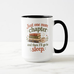 Cozy Bookworm One More Chapter Coffee Mug