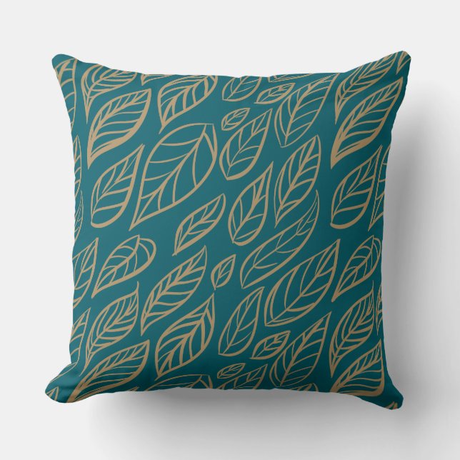 Cozy Botanical  Throw Pillow (Front)