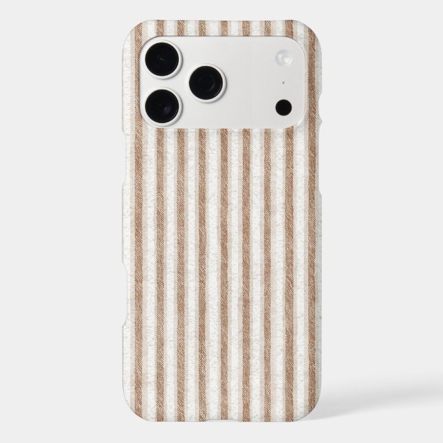 Cozy Brown Cream Stripes   (Back)